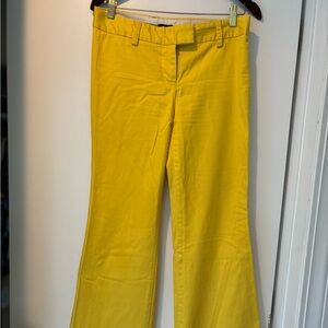 Yellow J Crew Pants